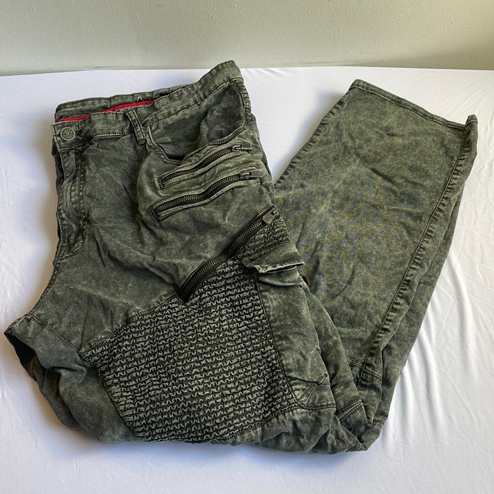 Grey Wash Motorcycle Pants Jordan Craig Size 44 / 32